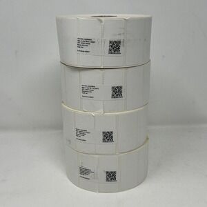 Zebra 4" x 6" Z-Perform‎ 2000T Thermal Labels 2490 Per Roll 10005850 - 4 Rolls